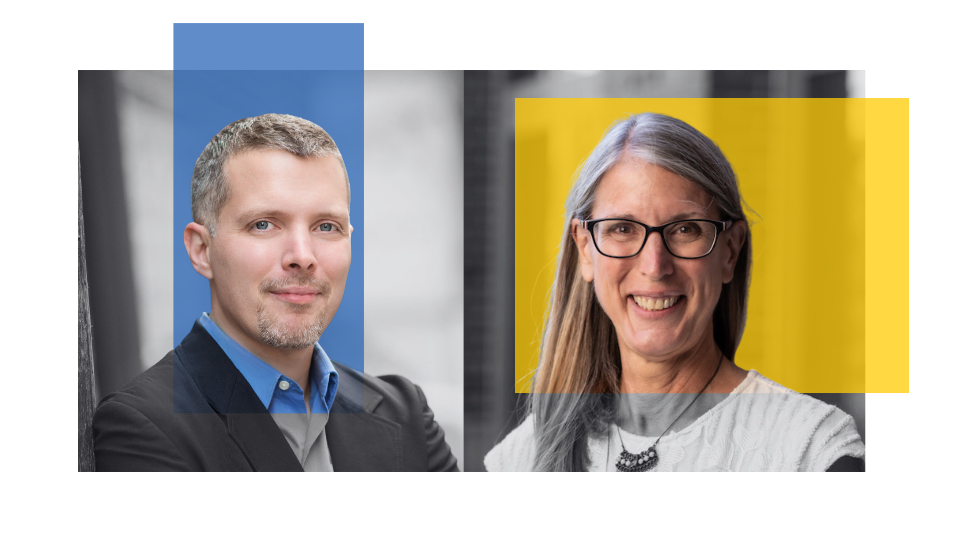 Headshots of Luke Shaefer and Kristin Seefeldt