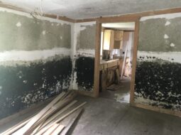 Flooding damage in a house in Marion County, South Carolina, as seen by graduate students working on the Deepening Our Understanding of America’s Most Vulnerable Communities project in the summer of 2019.