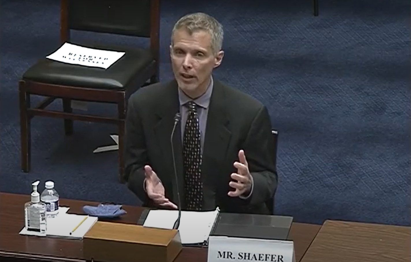 Poverty Solutions Director H. Luke Shaefer testifies at a Sept. 22, 2021, hearing before the U.S. House Select Subcommittee on the Coronavirus Crisis.