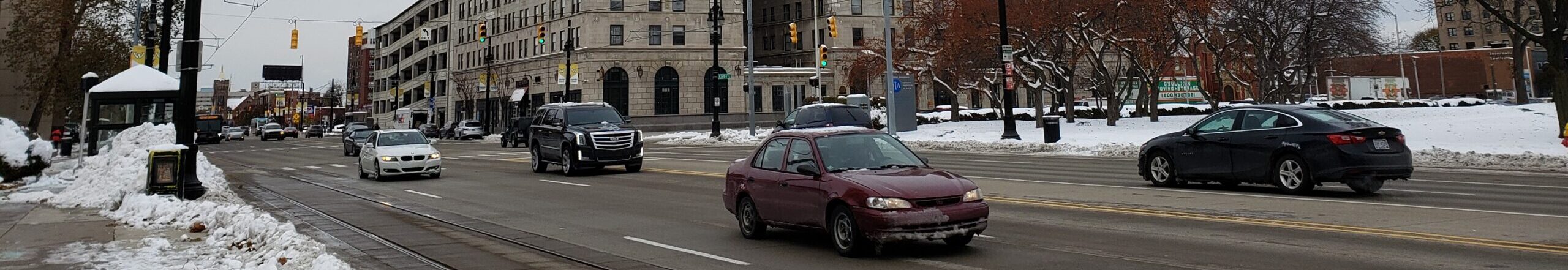 Woodward Ave Detroit transportation cars