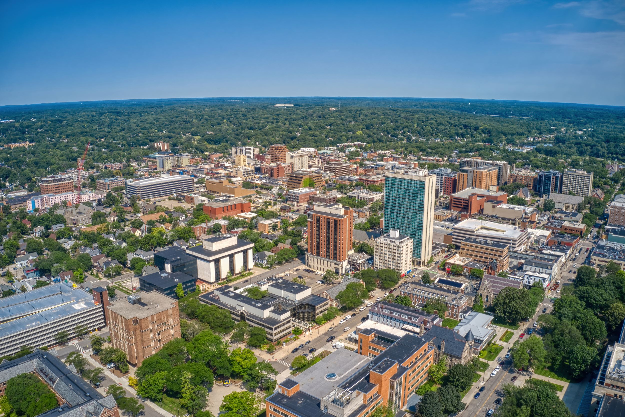 Aerial View of Ann Arbor