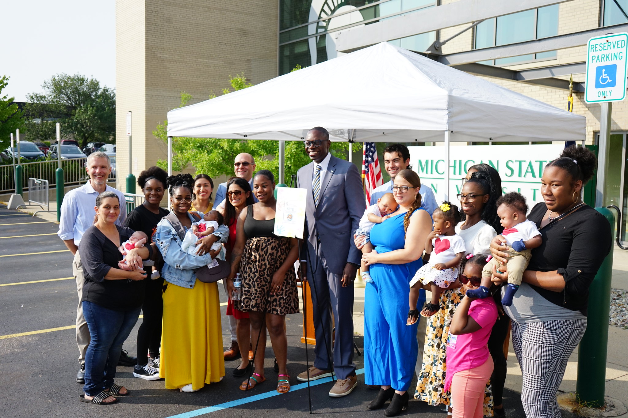Lt. Gov. Garlin Gilchrist and state Sen. John Cherry joined Dr. Mona Hanna-Attisha, Professor Luke Shaefer, and Flint mothers on July 31, 2023, to celebrate Gov. Gretchen Whitmer's signing of the “Made it in Michigan” budget, which included state...