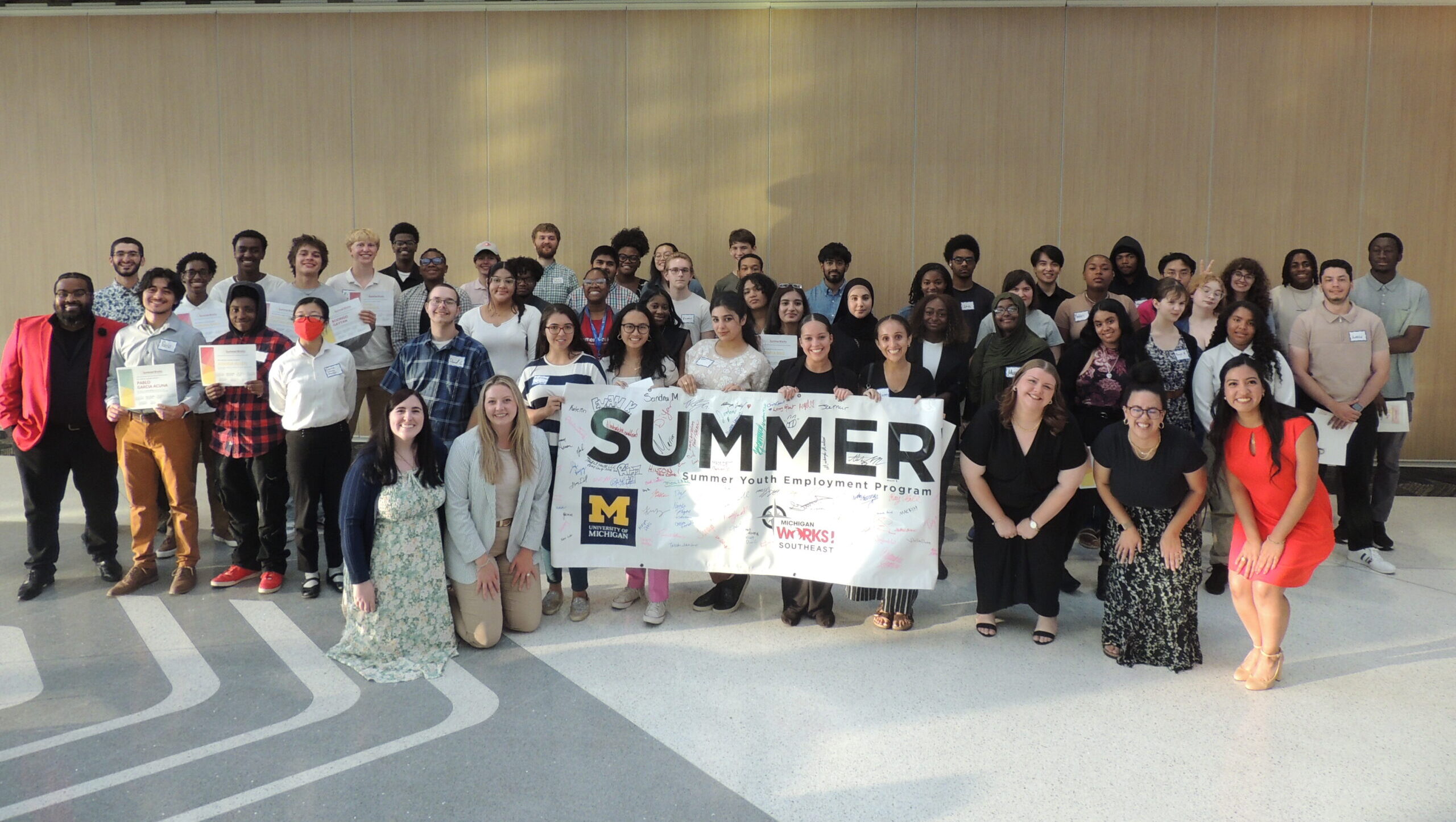 Group photo of summer youth employment program.