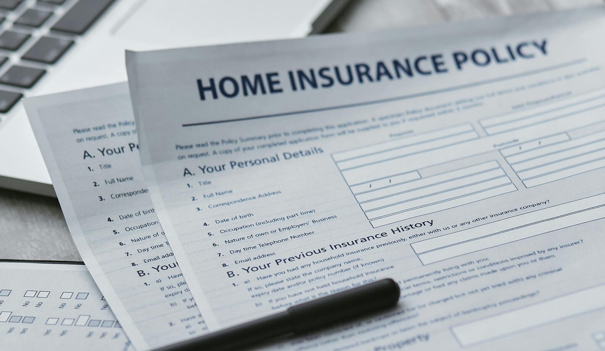 Home Insurance Policy Paperwork