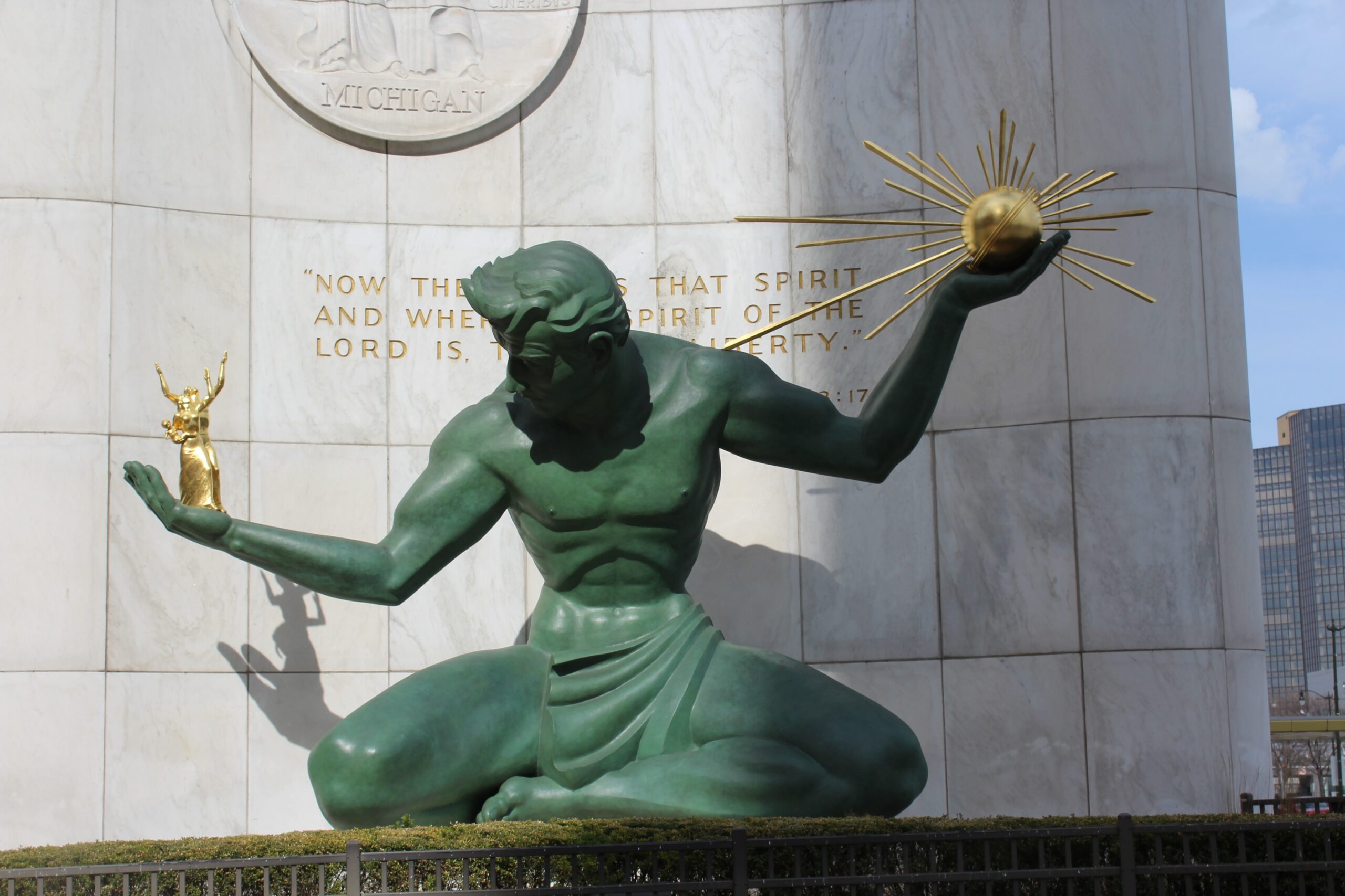 The Spirit of Detroit Statue