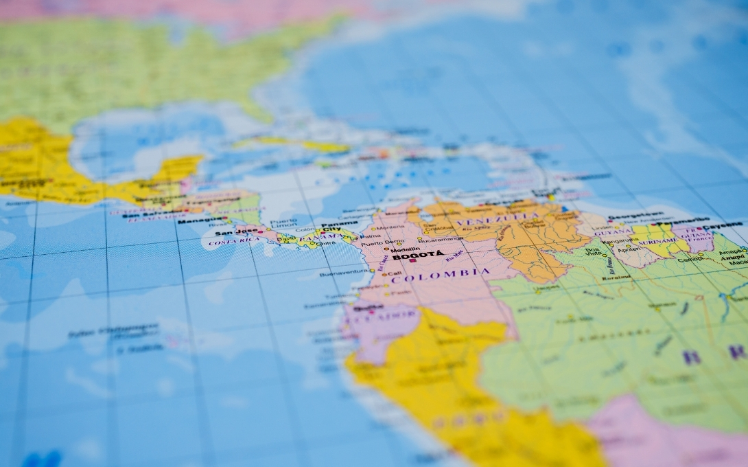 map of Latin America