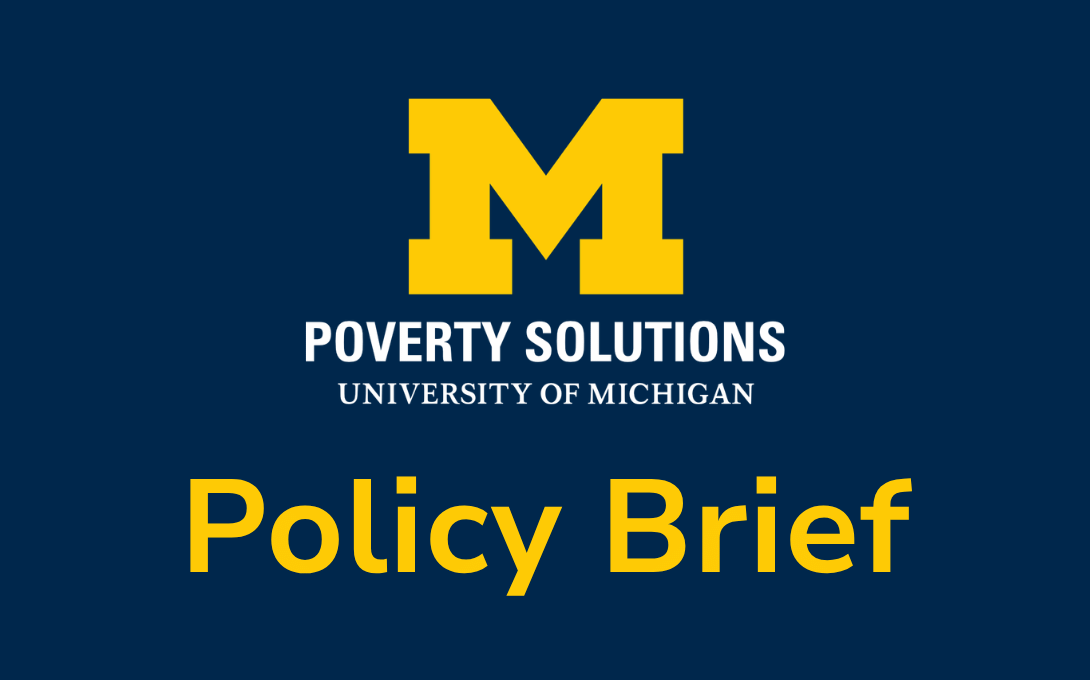 Poverty Solutions policy brief