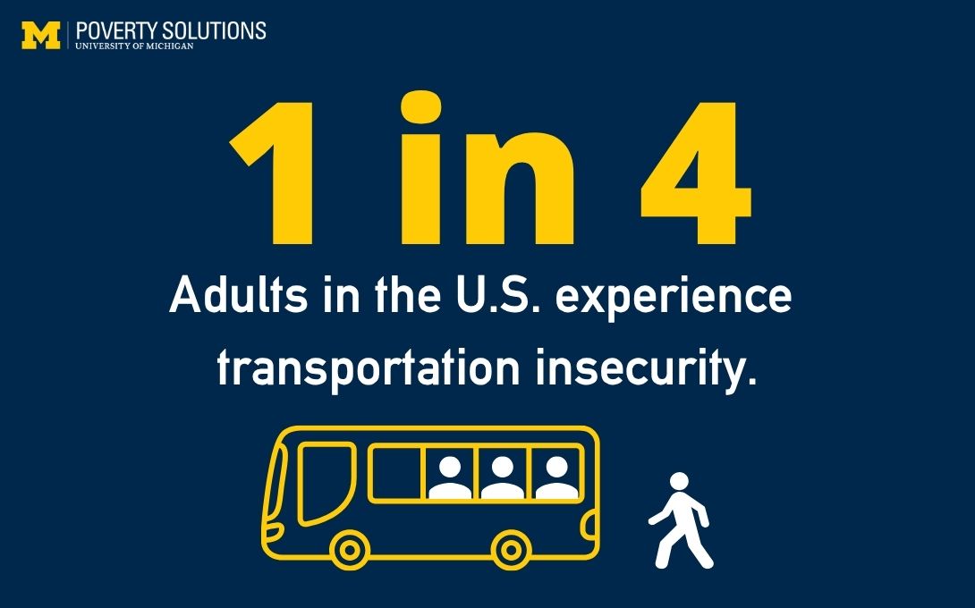 1 in 4 adults in the U.S. experience transportation insecurity