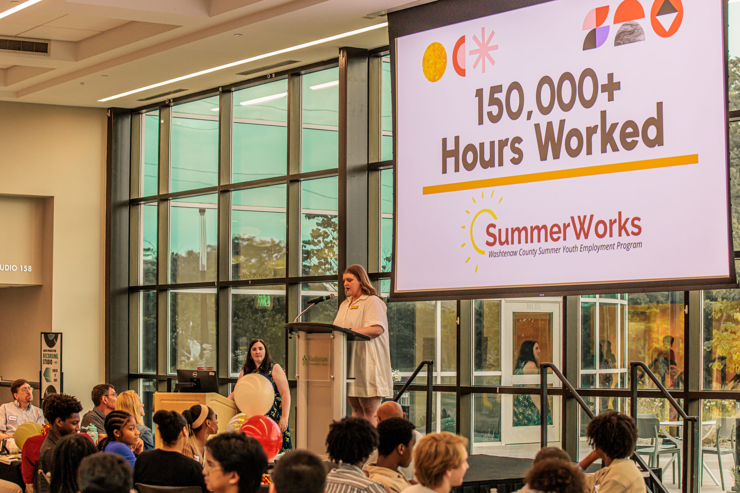 Graphic for SummerWorks Presentation - 150,000+ Hours Worked